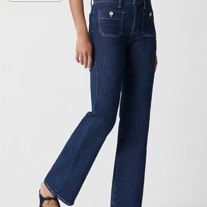 J. Crew full length slim wide leg Jeans